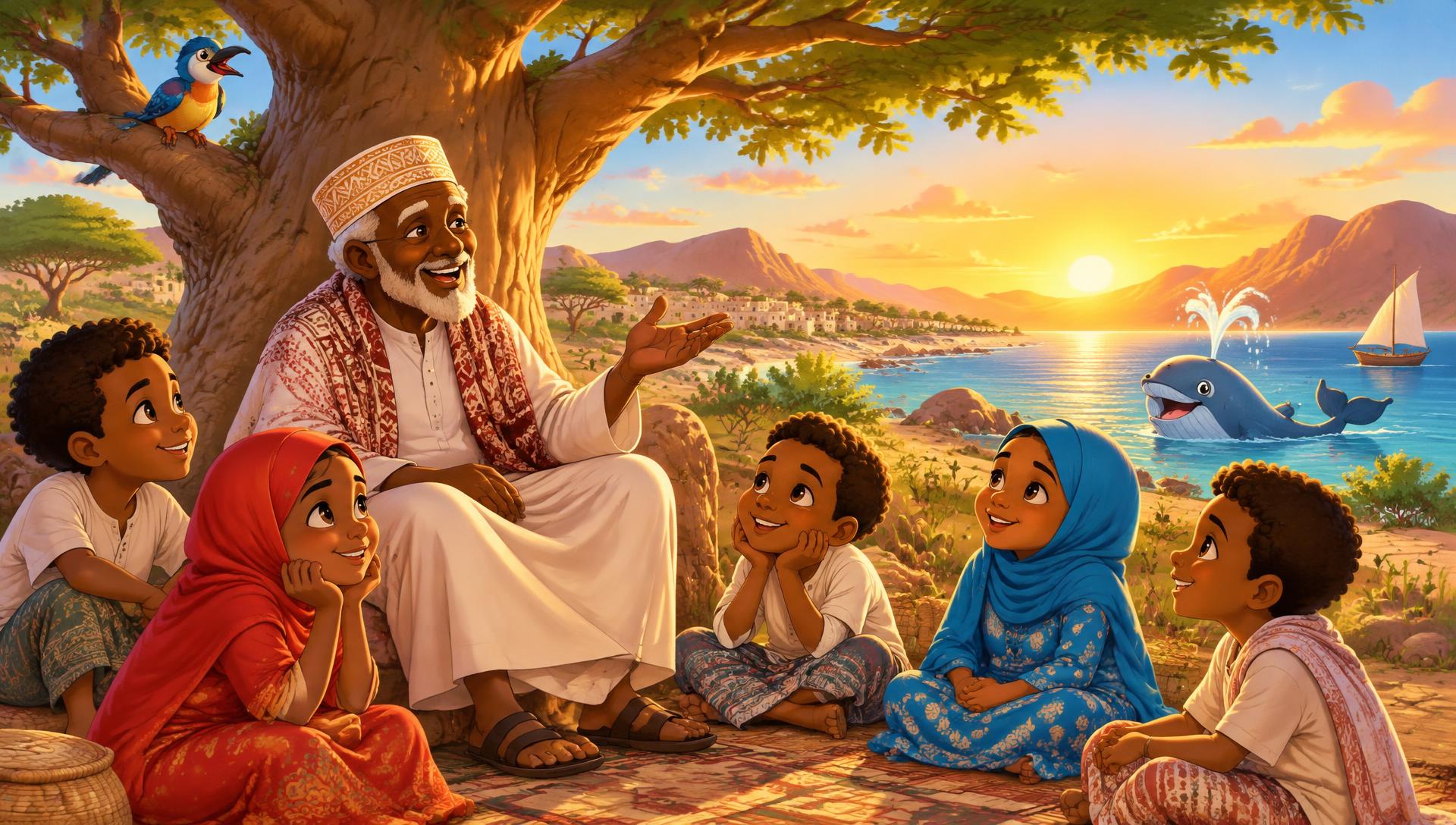 Carruur Soomaaliyeed oo sheeko dhagaysanaya — GNTV Kids