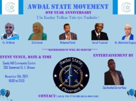 Awdal State Movement Events