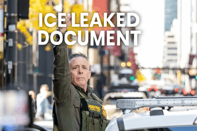 ICE LEAKED DOCUMENT